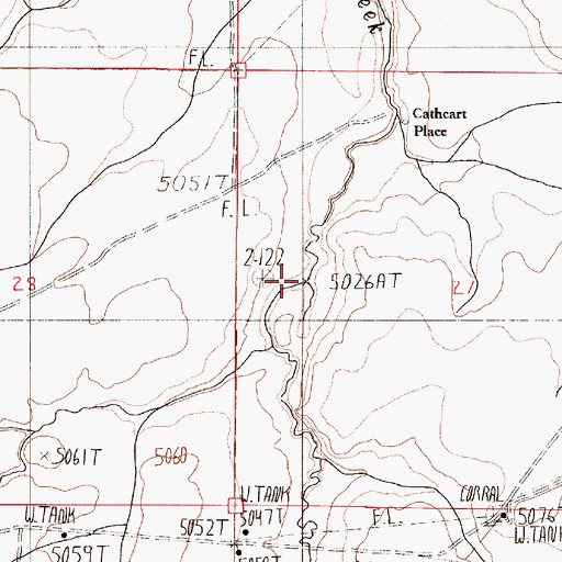 Topographic Map of Pole Creek Reservoir, OR