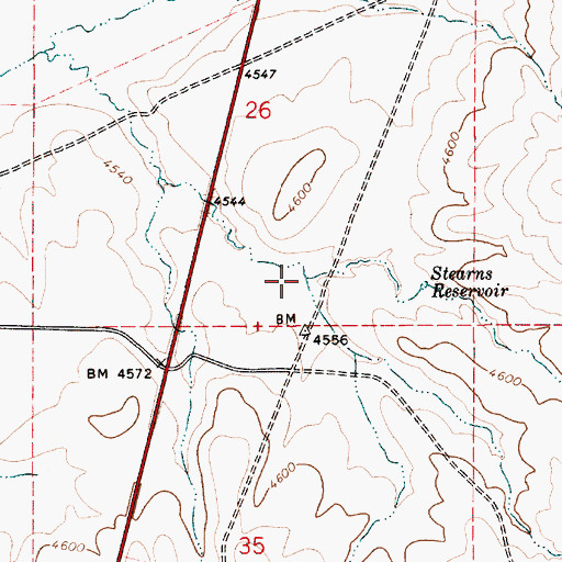 Topographic Map of Baxter Creek, OR