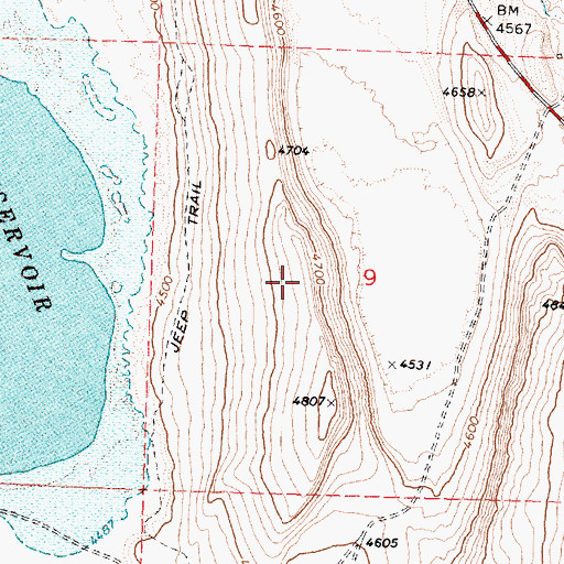 Topographic Map of Fort Jones Creek, OR