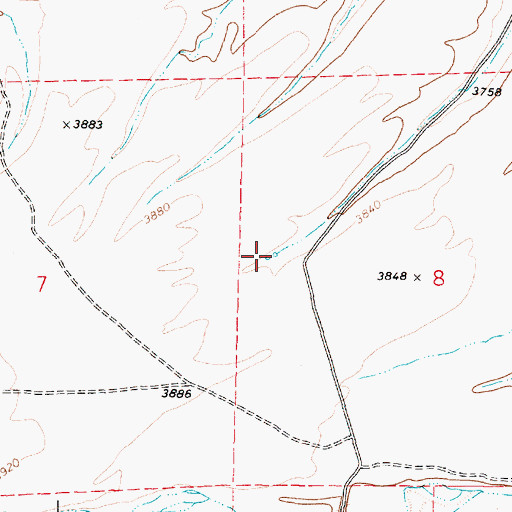 Topographic Map of Muddy Water Spring, OR