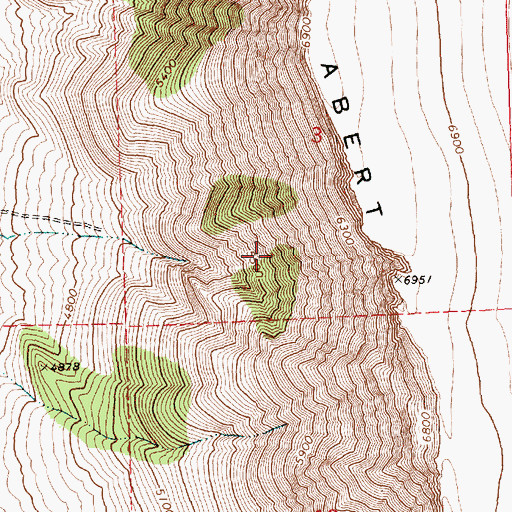 Topographic Map of Pine Spring, OR
