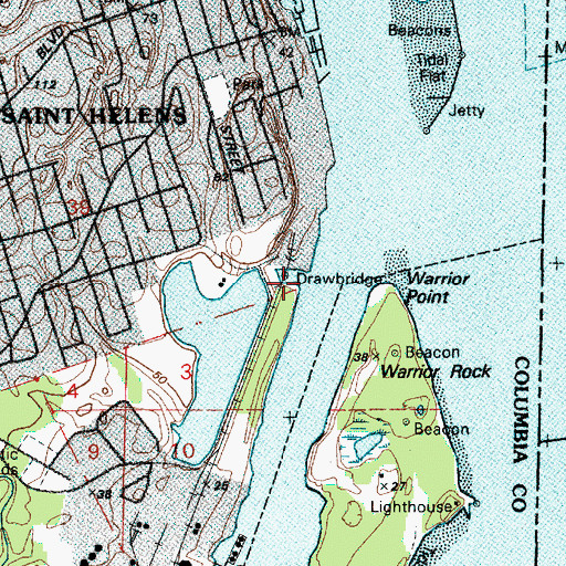 Topographic Map of Frogmore Slough, OR