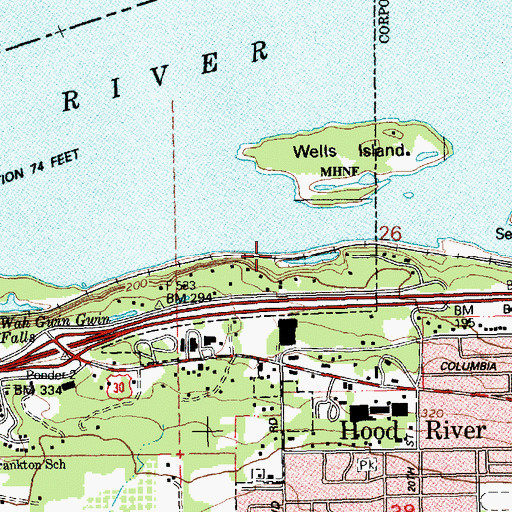 Topographic Map of Henderson Creek, OR