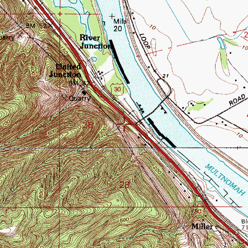 Topographic Map of Ban (historical), OR