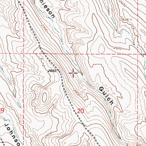 Topographic Map of Jamieson Gulch Reservoir, OR