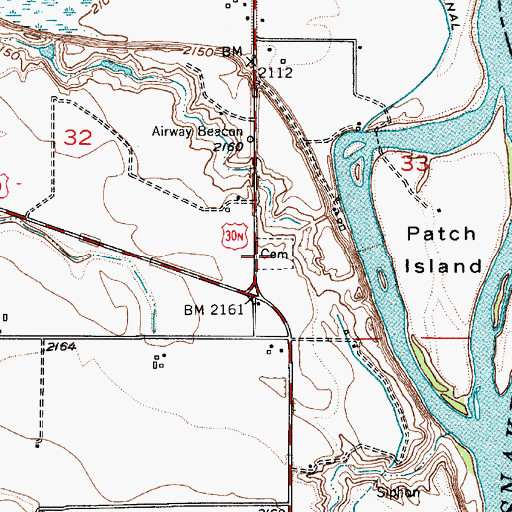 Topographic Map of Fairview Cemetery, OR
