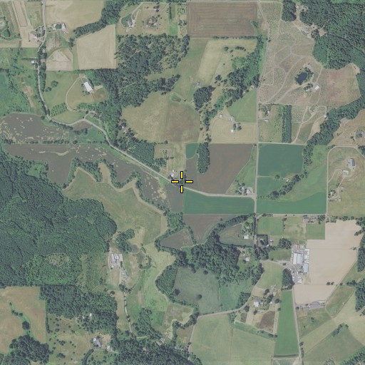 Aerial/Satellite Image of Nitchman Reservoir, OR