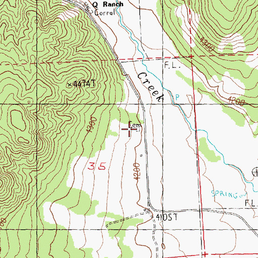 Topographic Map of Barnes Cemetery, OR
