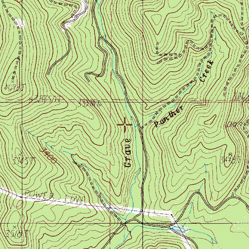 Topographic Map of Panther Creek, OR