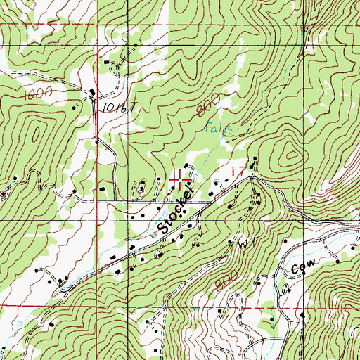 Topographic Map of Lammys Reservoir, OR