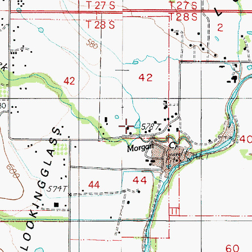 Topographic Map of Yoder Reservoir, OR