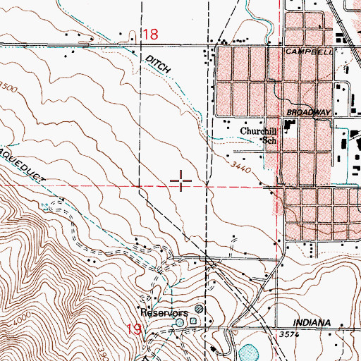 Topographic Map of Correll Ditch, OR
