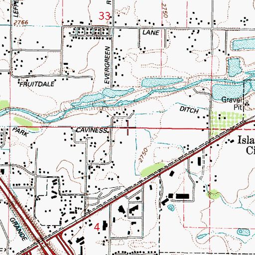 Topographic Map of May Park Ditch, OR