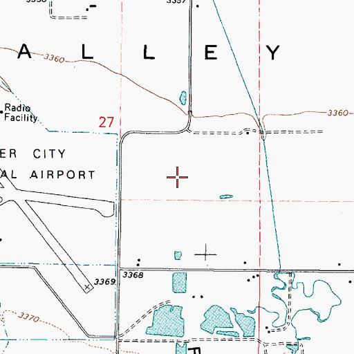 Topographic Map of Missouri Flat, OR