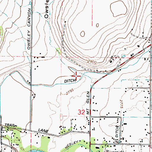 Topographic Map of Owsley Canyon, OR