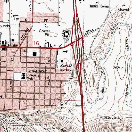 Topographic Map of Sam O Spring, OR