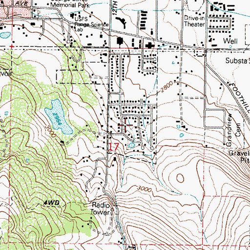 Topographic Map of Taylor Creek, OR