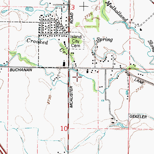 Topographic Map of Byron Slough, OR
