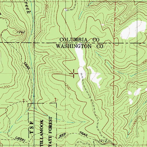 Topographic Map of Albion Post Office (historical), OR
