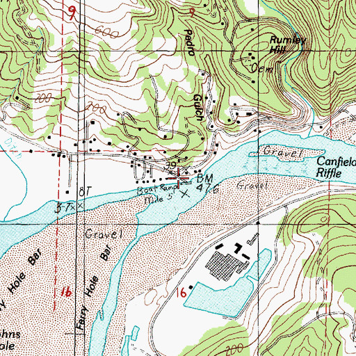 Topographic Map of Bagnell Post Office (historical), OR