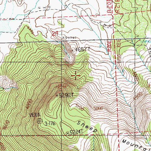 Topographic Map of Barnes Post Office (historical), OR