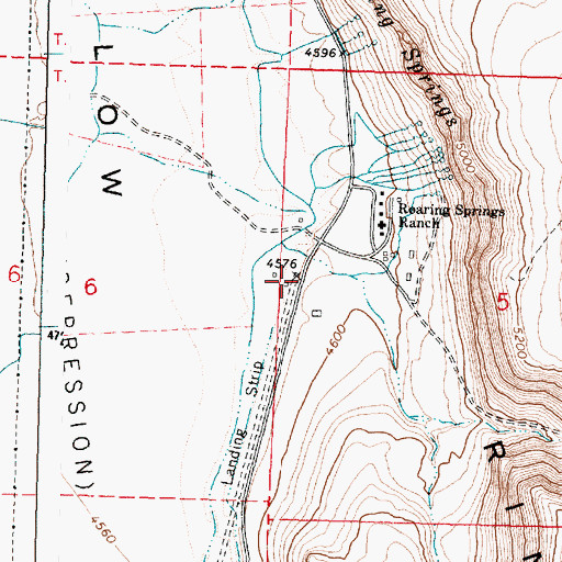 Topographic Map of Berdugo Post Office (historical), OR