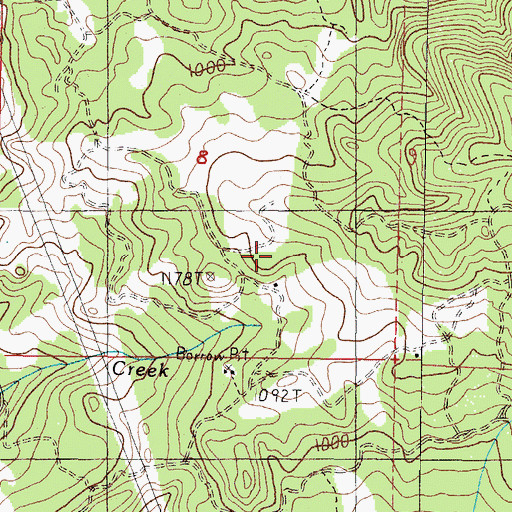 Topographic Map of Blaine Post Office (historical), OR