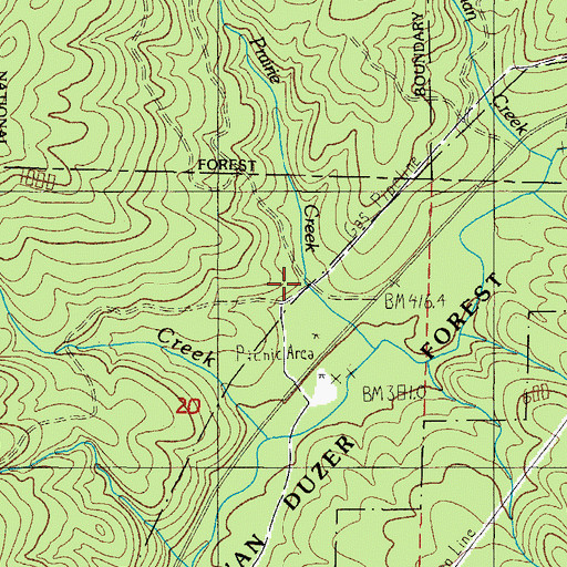 Topographic Map of Boyer Post Office (historical), OR