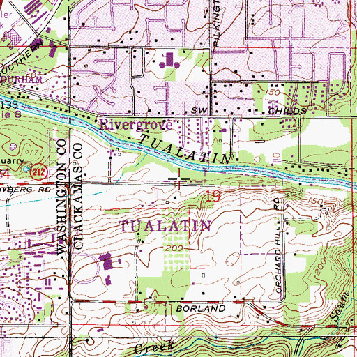Topographic Map of Brockville Post Office (historical), OR