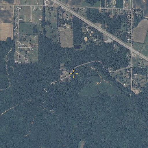 Aerial/Satellite Image of College Spring, AL