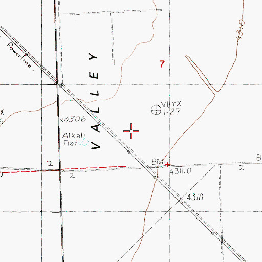 Topographic Map of Buffalo Post Office (historical), OR