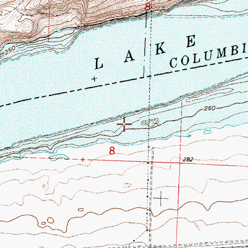 Topographic Map of Castle Rock Post Office (historical), OR