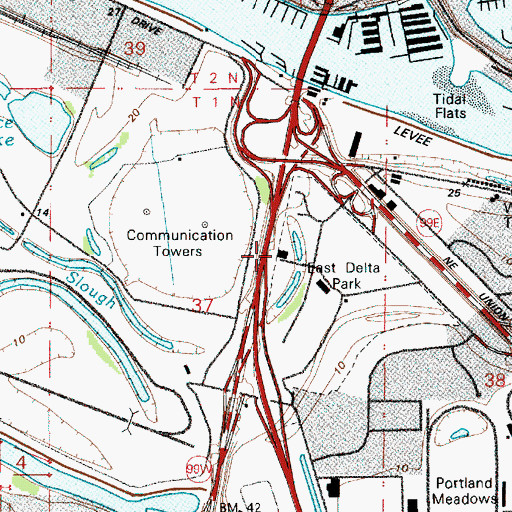 Topographic Map of Centennial Post Office (historical), OR