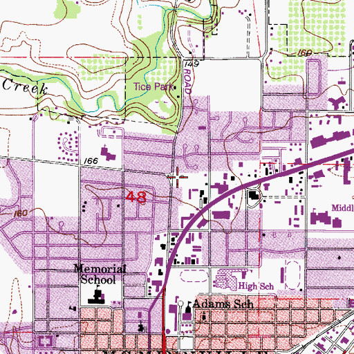 Topographic Map of Center Post Office (historical), OR
