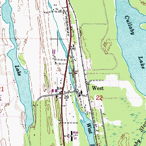 Topographic Map of Clatsop Post Office (historical), OR