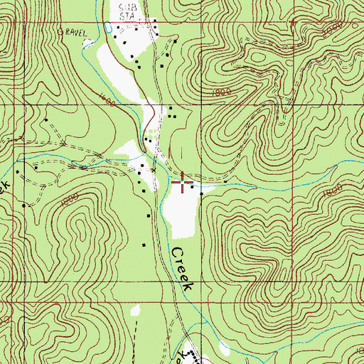 Topographic Map of Deering Post Office (historical), OR