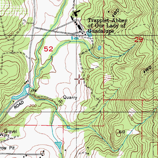Topographic Map of Diamond Post Office (historical), OR