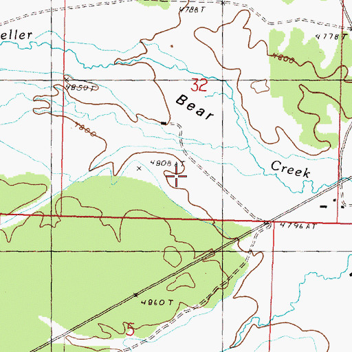 Topographic Map of Duncanville Post Office (historical), OR