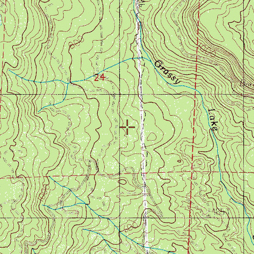 Topographic Map of Eden Post Office (historical), OR