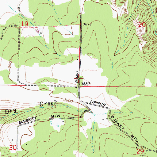 Topographic Map of Edgewood Post Office (historical), OR