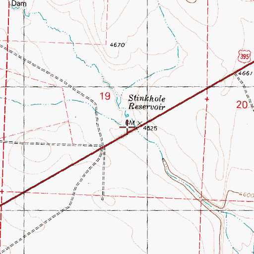 Topographic Map of Egli Post Office (historical), OR