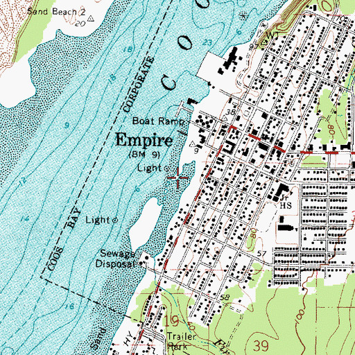 Topographic Map of Elkhorn Post Office (historical), OR