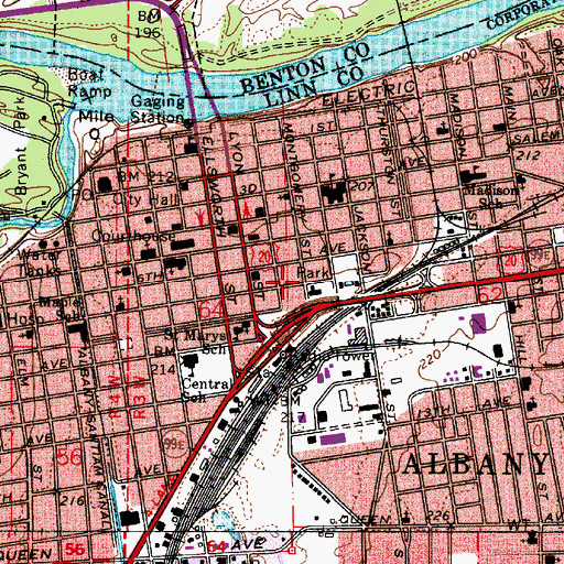 Topographic Map of Enterprise Post Office (historical), OR