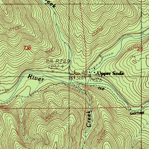 Topographic Map of Garrison Post Office (historical), OR