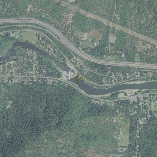 Aerial/Satellite Image of Gold River Post Office (historical), OR