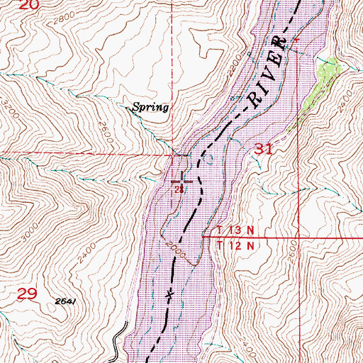 Topographic Map of Gypsum Post Office (historical), OR