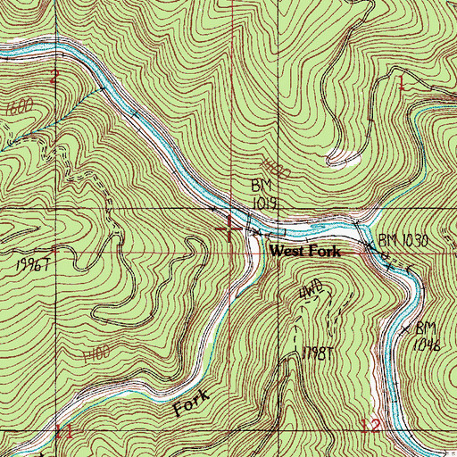 Topographic Map of Herman Post Office (historical), OR