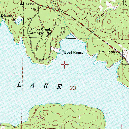 Topographic Map of Hershal Post Office (historical), OR
