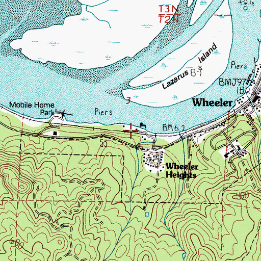 Topographic Map of Hoevet Post Office (historical), OR