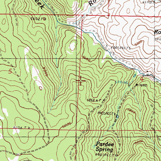 Topographic Map of Idol Post Office (historical), OR